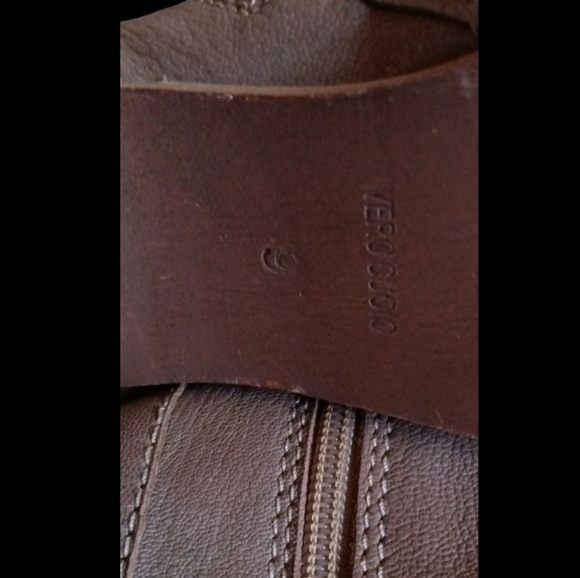 Seychelles Tan Lace up Peep Toe Leather Heels - Picture 7 of 7